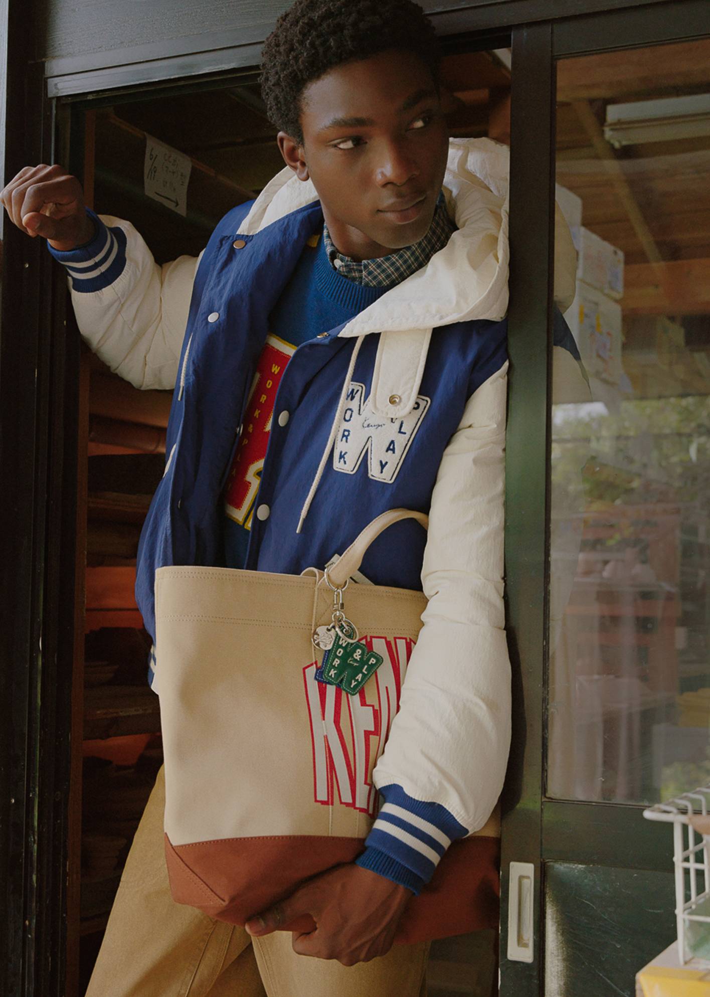 'KENZO Work And Play'  boxy down jacket