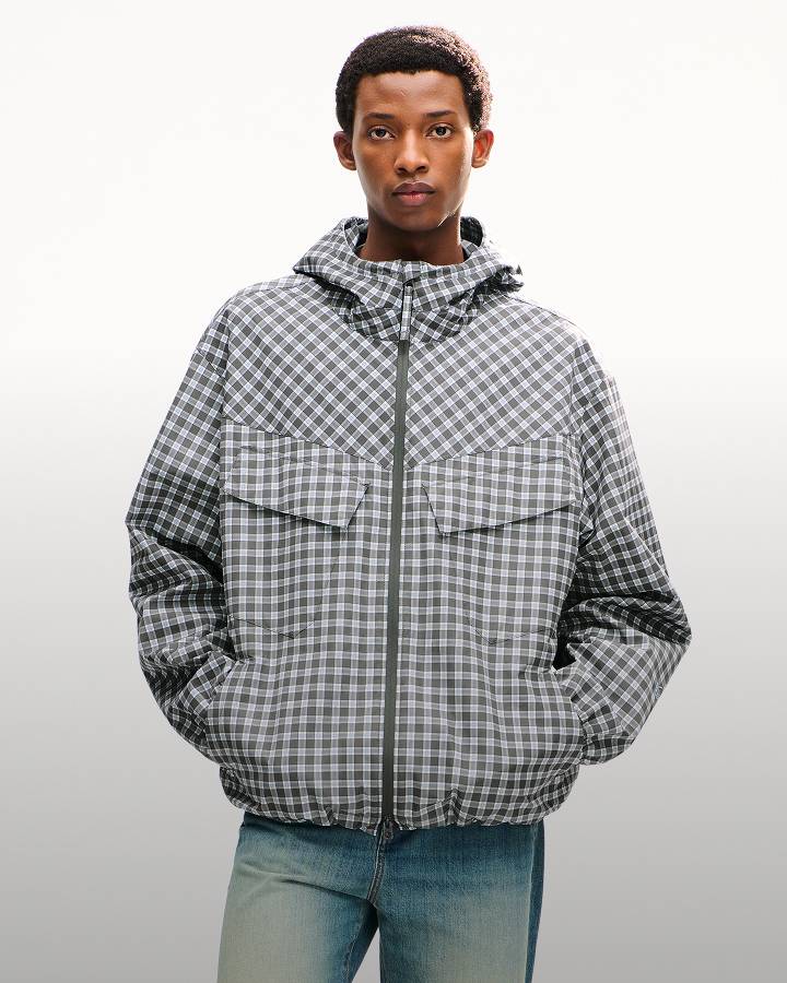 KENZO ケンゾー ショート丈ジャケット マント風 チェック柄 40 新着 
