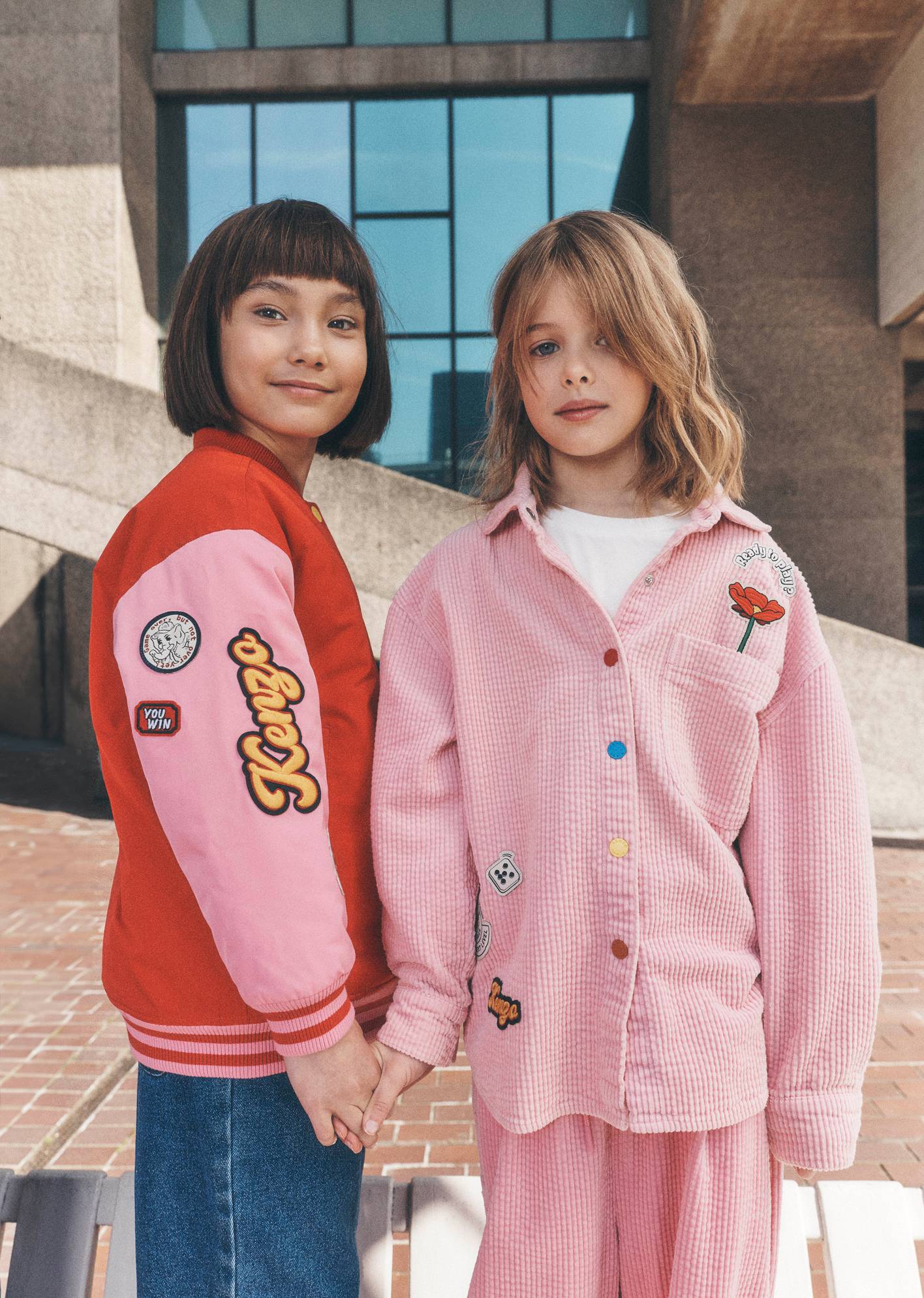 Kenzo kidsトレーナー 2A（86cm）ピンク kenzo-kids-girls-pink-cotton-