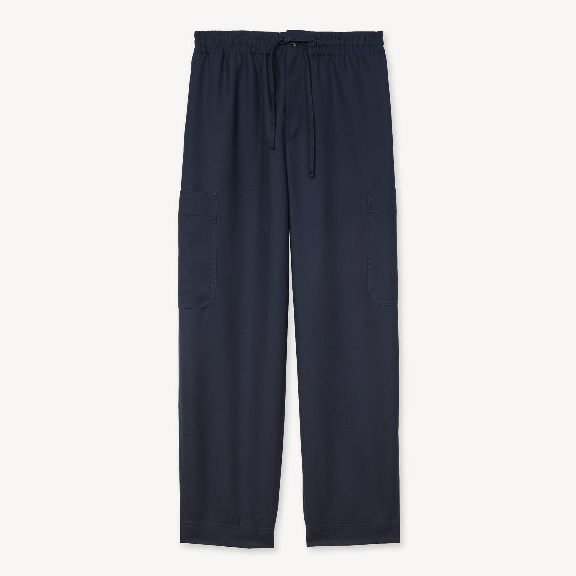 KENZO Cargo Jogpants , Man, Blue Black, Size L, Wool