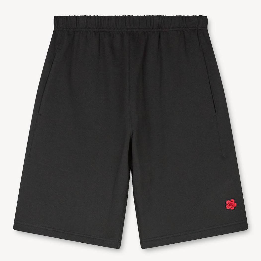 KENZO Bestickte Shorts „Boke Flower“ Aus Baumwolle Schwarz für Herren - Größe L