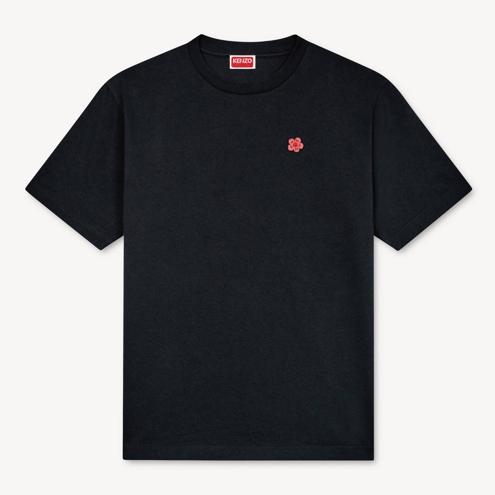 KENZO 'Boke Flower' Embroidered T-shirt , Man, Black, Size M, Cotton