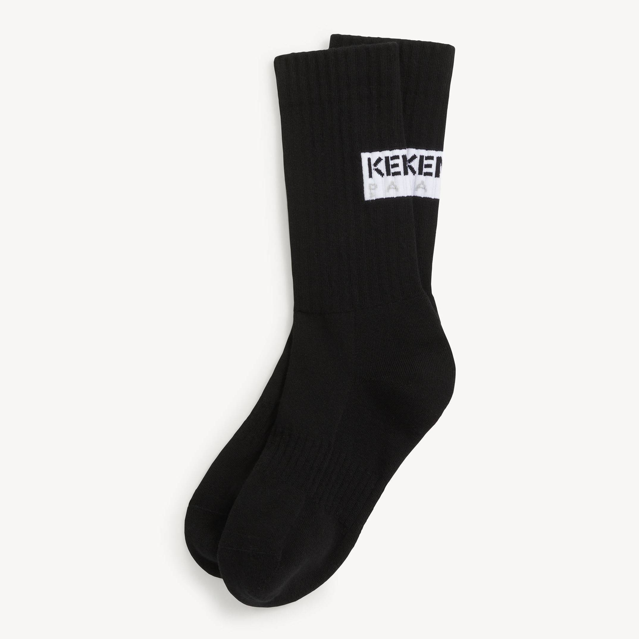 KENZO 'Kenzo Tag' Cotton Socks Black Mens - Size 42-45