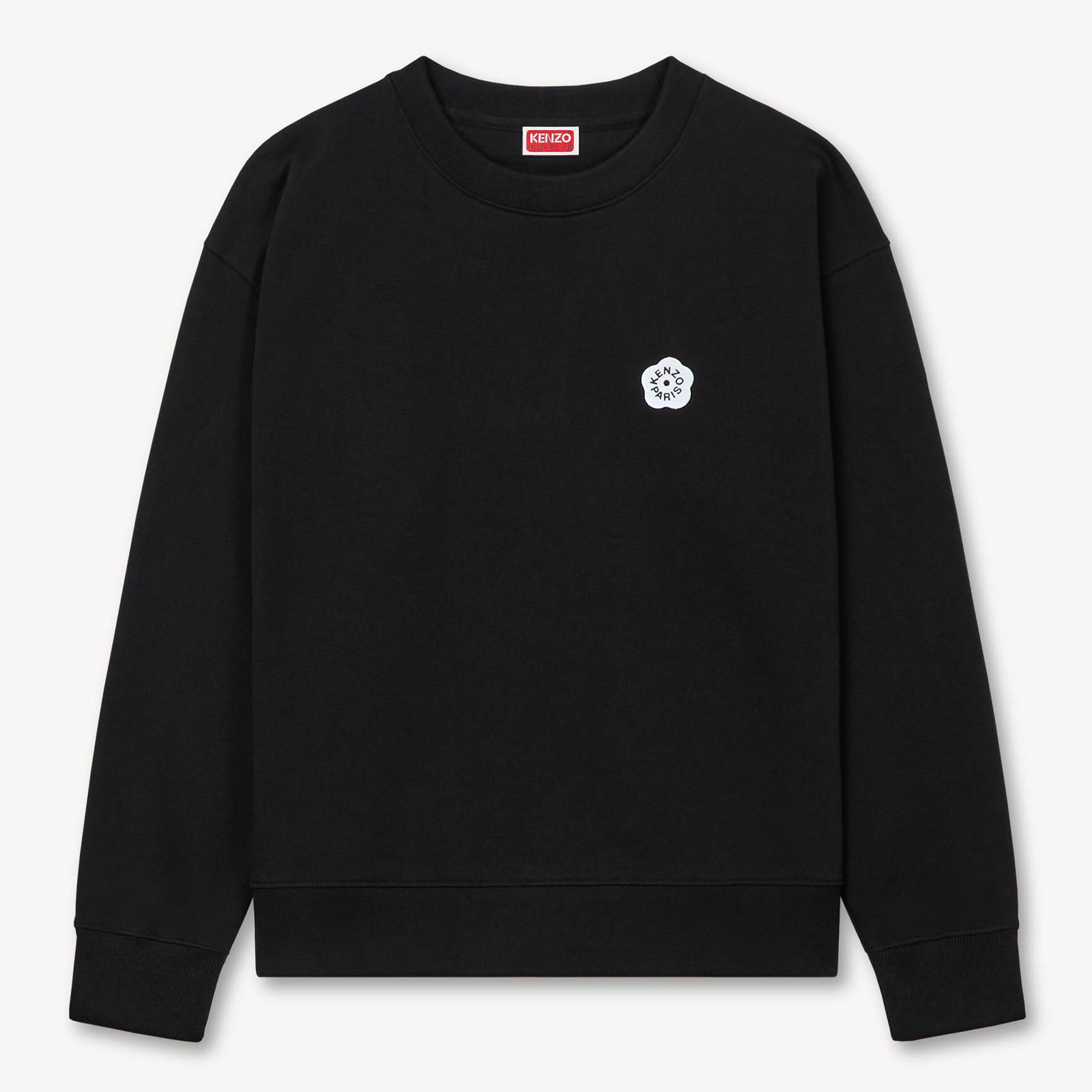 KENZO 'Boke Flower 2.0' Embroidered Sweatshirt , Woman, Black, Size M, Cotton