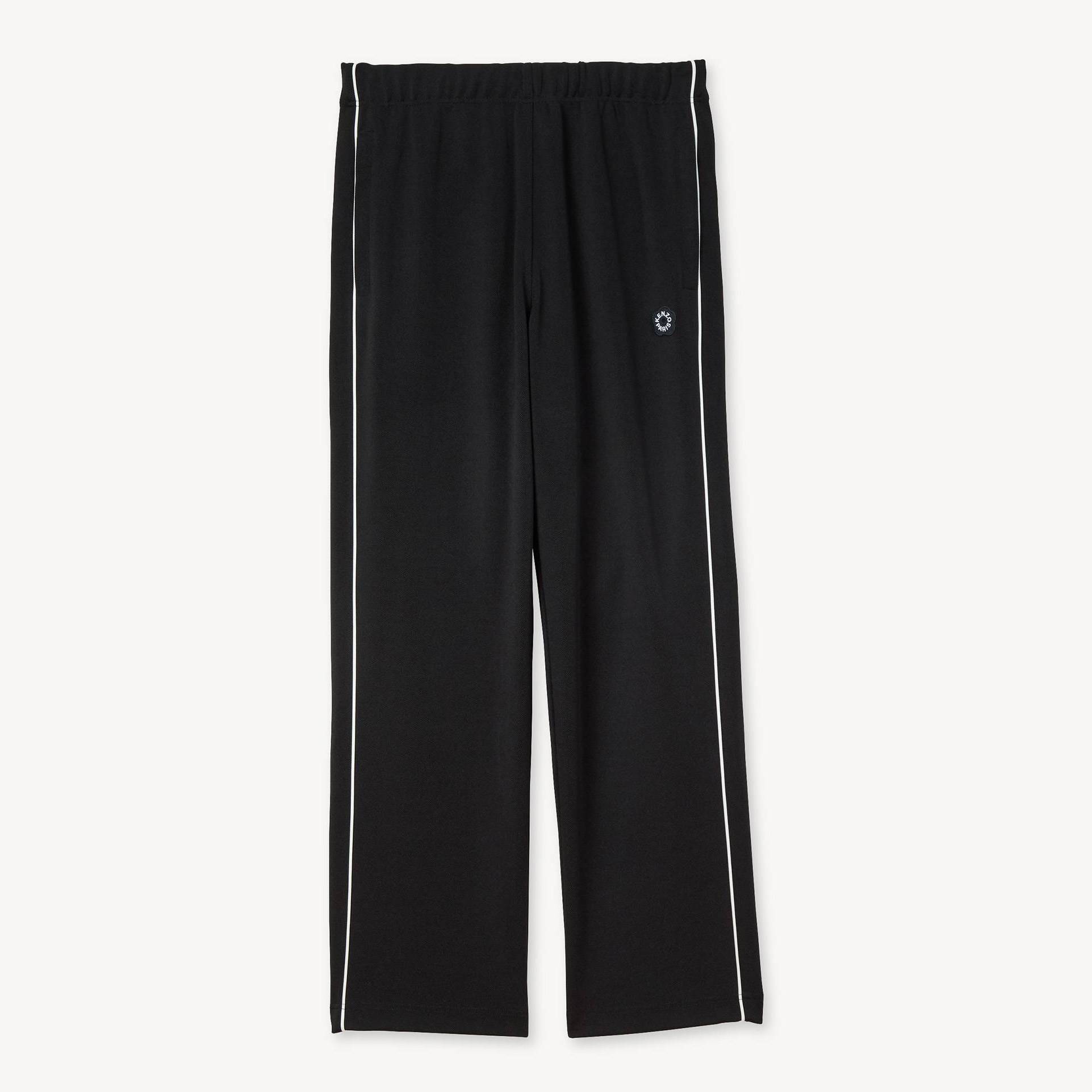 KENZO 'Boke Flower 2.0' Embroidered Trackpants, Man, Black, Size Xl, Polyester/elastane