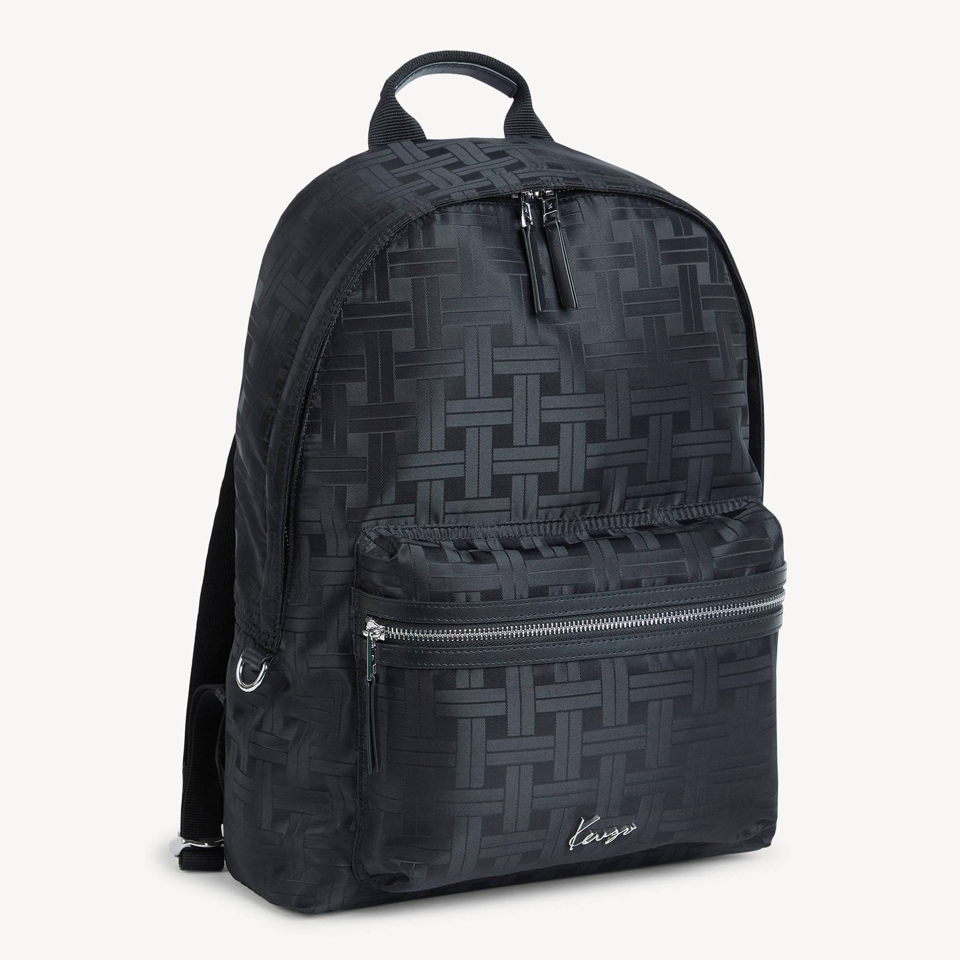 KENZO ' Mura' Backpack, Man, Black, Leather