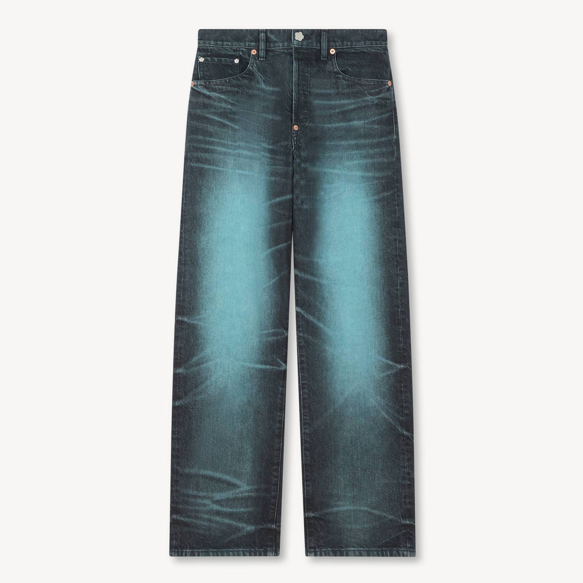 KENZO by Verdy KENZO Low-waist Boyfriend Jeans In Japanese Denim, Glacier, Womens , 27