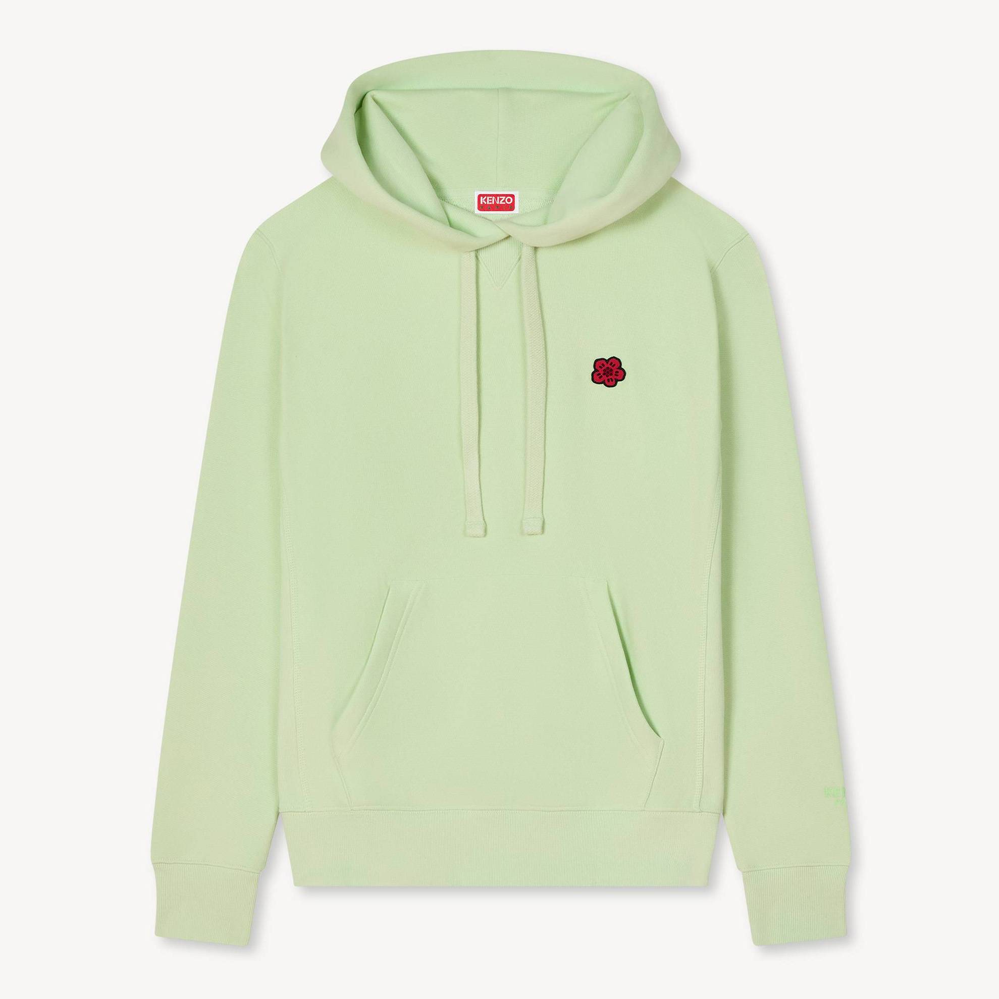 KENZO 'Boke Flower' Hoodie In Cotton Almond Green - Womens Size S