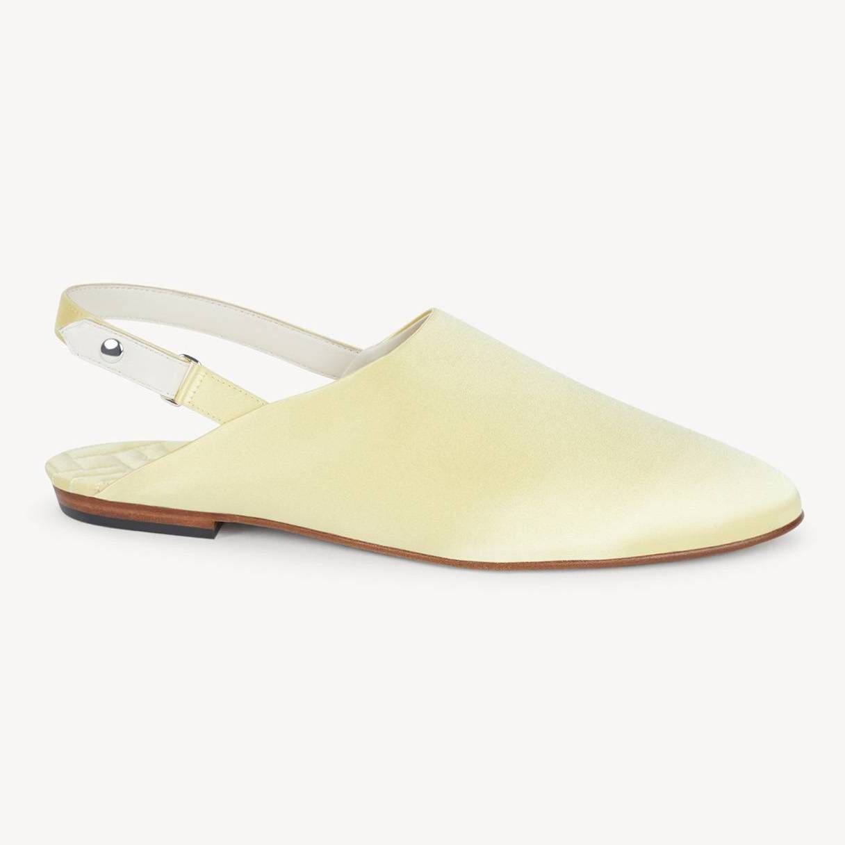KENZO '-Kali' Mules In Satin, Woman, Vanilla, Size 39, Leather EU