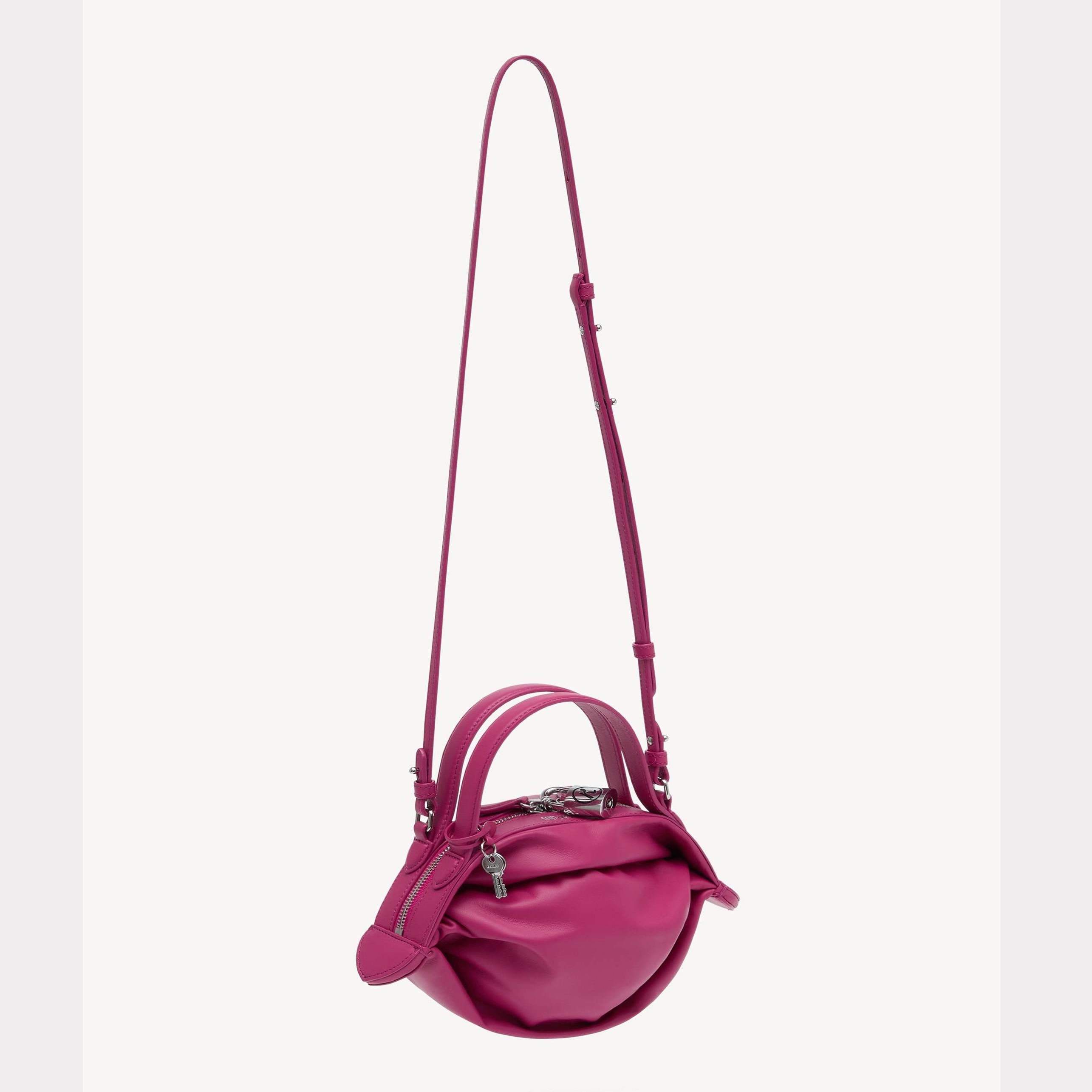 KENZO ' Kumo' Mini Crossbody Bag , Woman, Fuschia, Leather