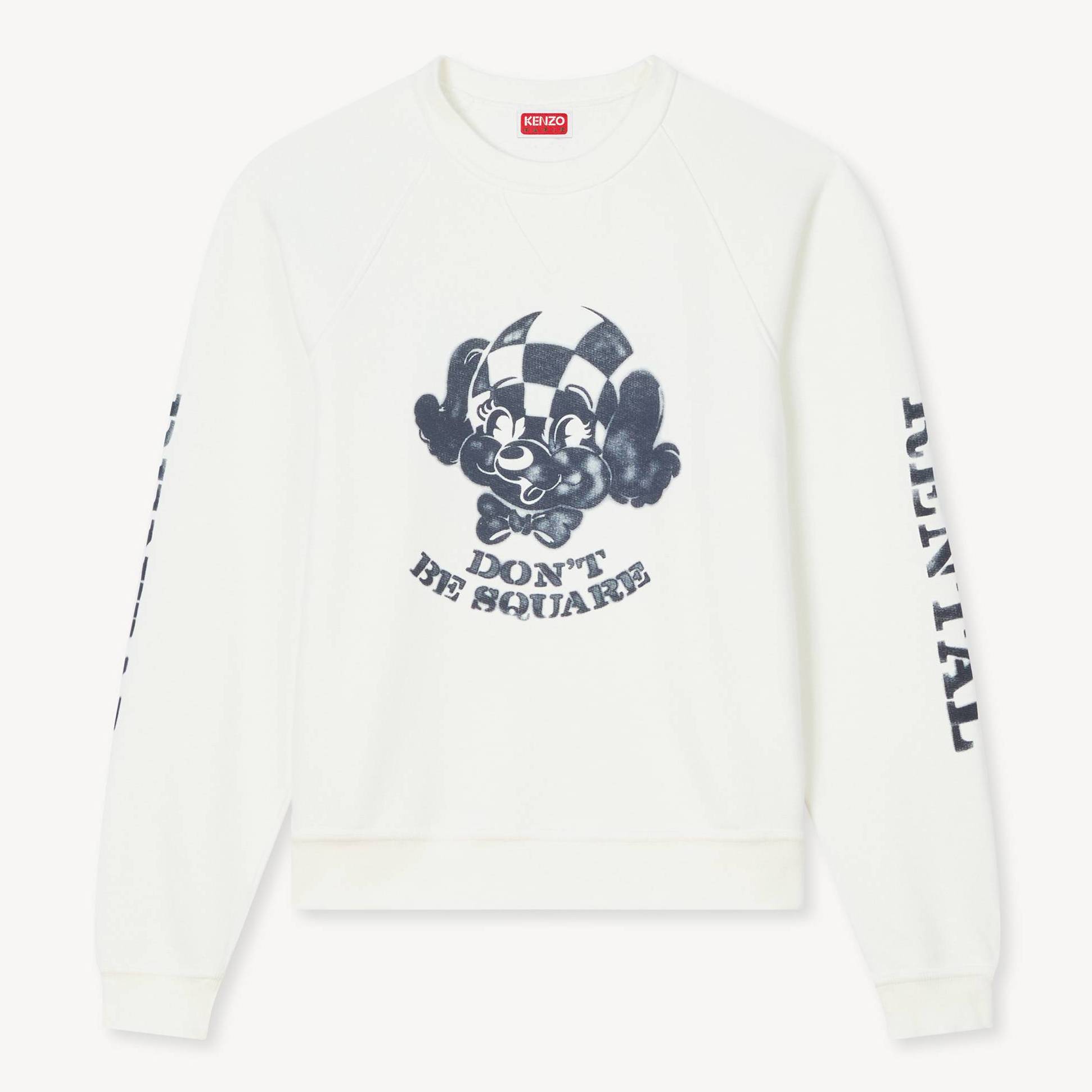 Felpa In Cotone 'Kenzo Cartoon' Bianco Sporco- Donna - Taglia M