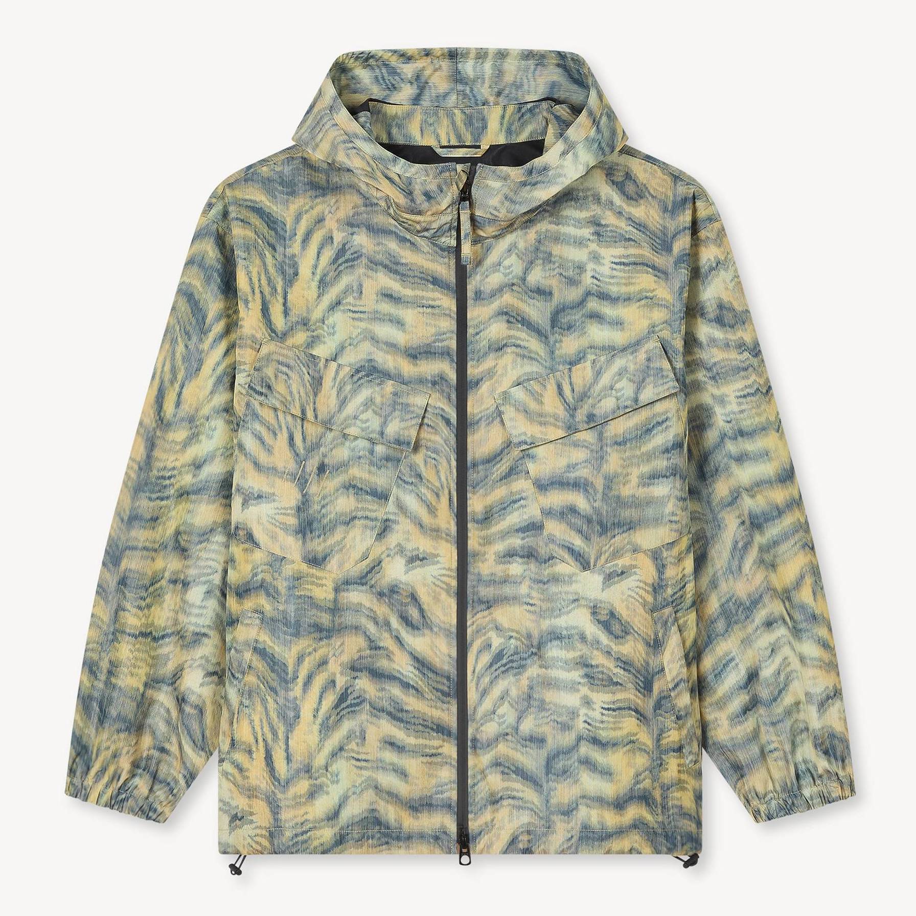 KENZO ' Tiger' Short Windbreaker, Man, Marigold, Size M, Polyester
