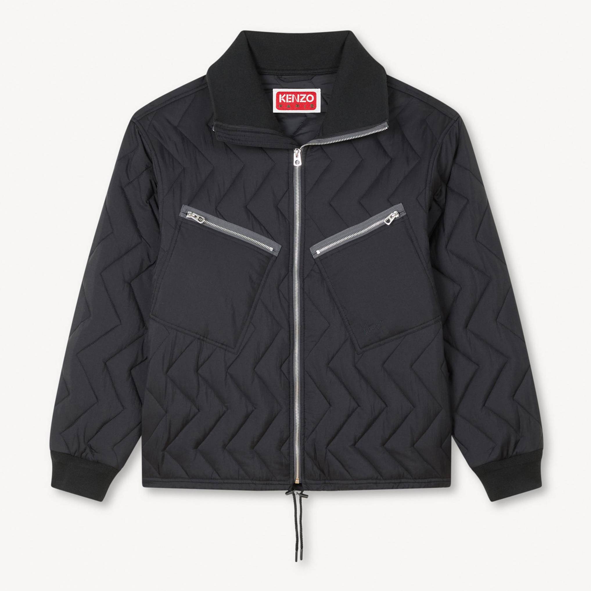 KENZO ' Winter Holidays' Quilted Jacket, Man, Black, Size M, Nylon