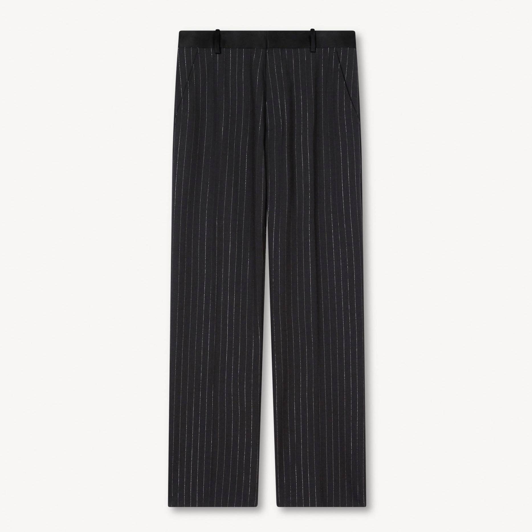 KENZO Pantalon De Costume Droit 'Stripes', Homme, Anthracite, Taille , 44