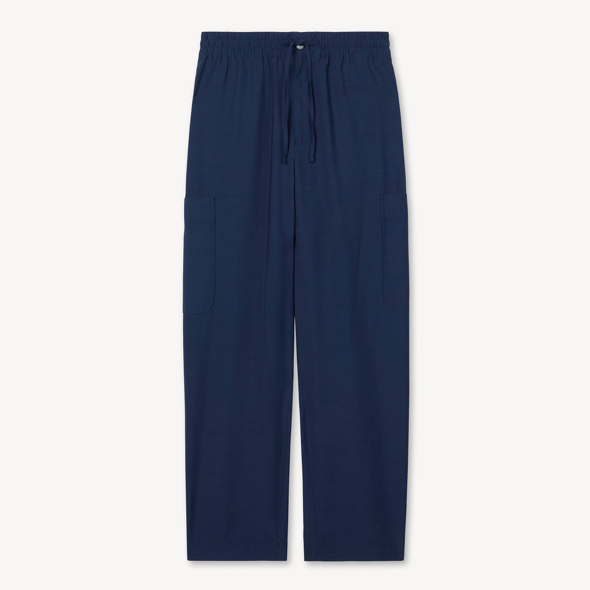 KENZO Cargo Jogpants, Man, Navy Blue, Size S, Wool