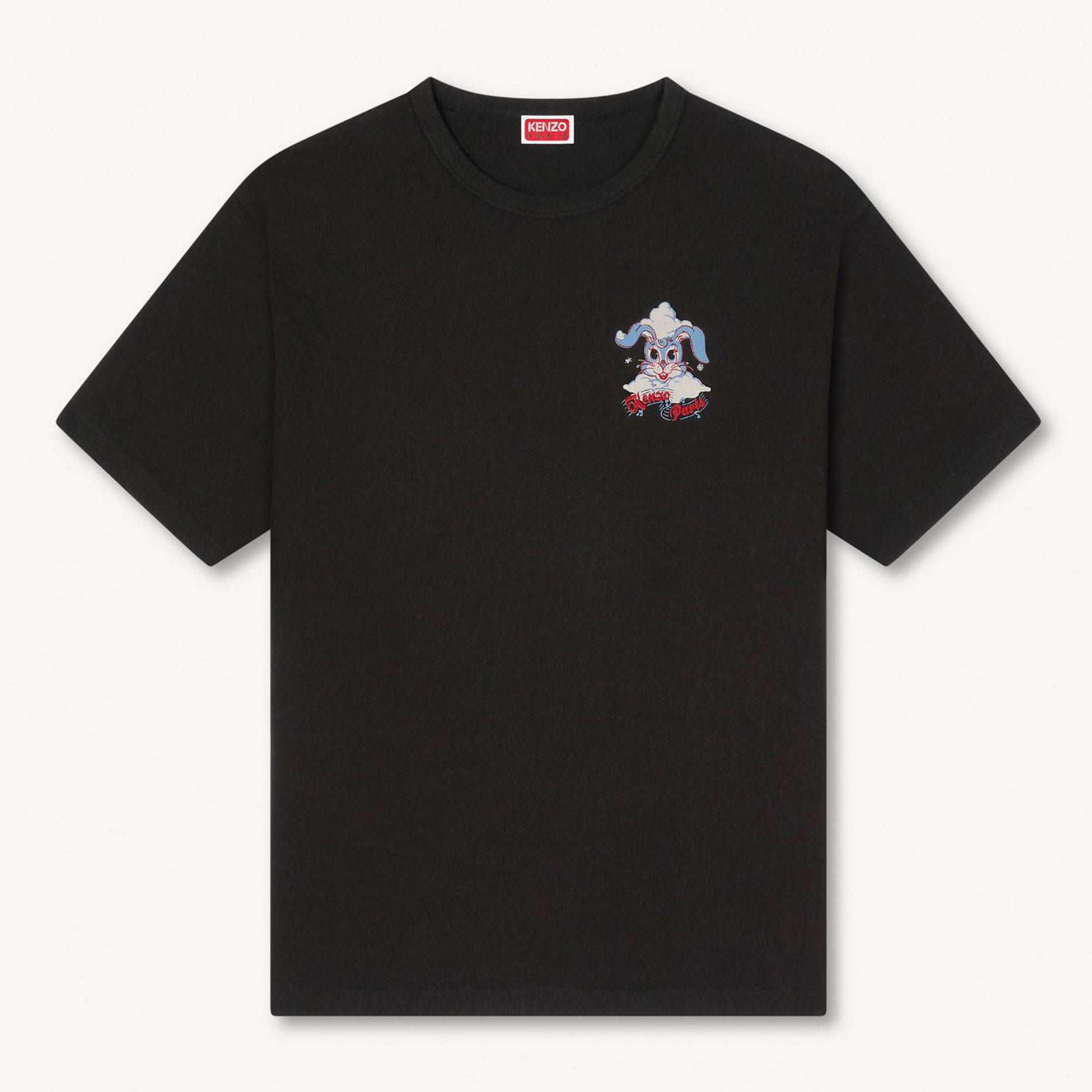 KENZO Camiseta De Algodón Oversized 'Kenzo Winter Holidays', Hombre, Negro, Xl
