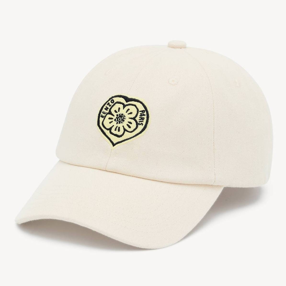 KENZO 'Kenzo Boke Heart' Embroidered Cap In Cotton Beige Mens - Size One