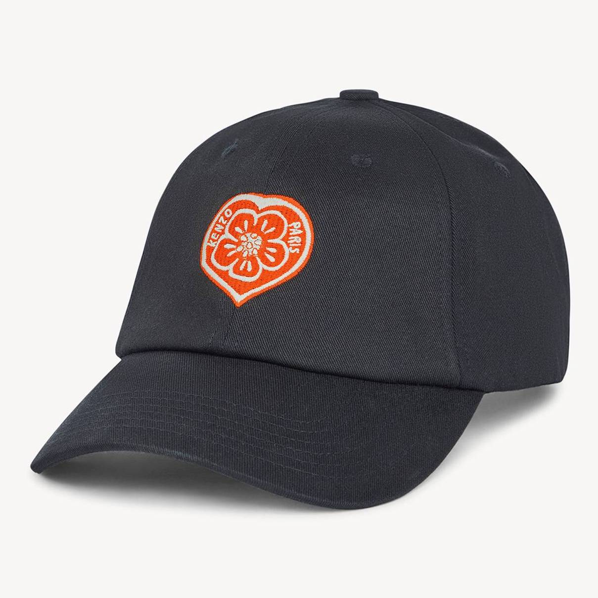Kenzo Casquette Brodée 'Boke Heart' En Coton Homme Noir - Tu