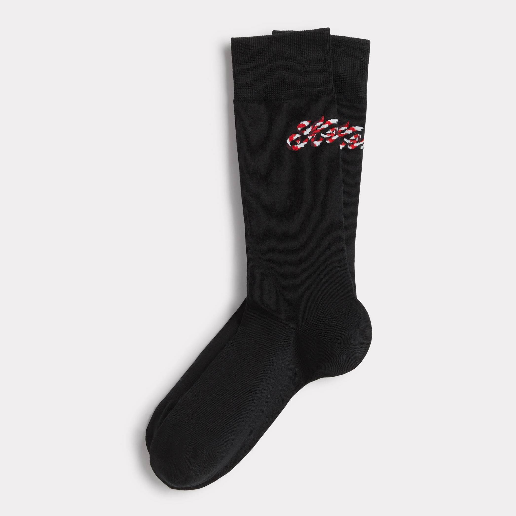 KENZO 'Kenzo Winter Holidays' Socks In Cotton Black Mens - Size 42-45