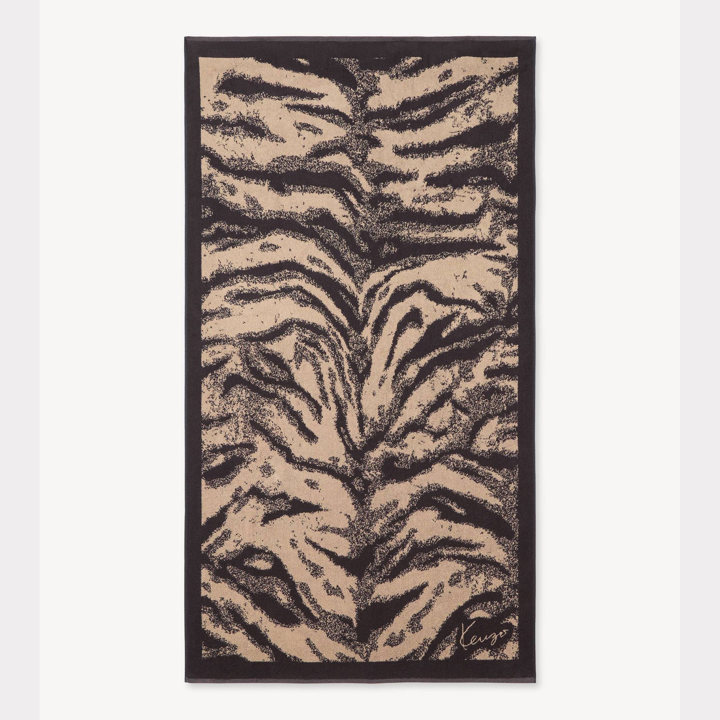KENZO 'Kenzo Tiger' Jacquard Beach Towel, Dark Brown, - Mens