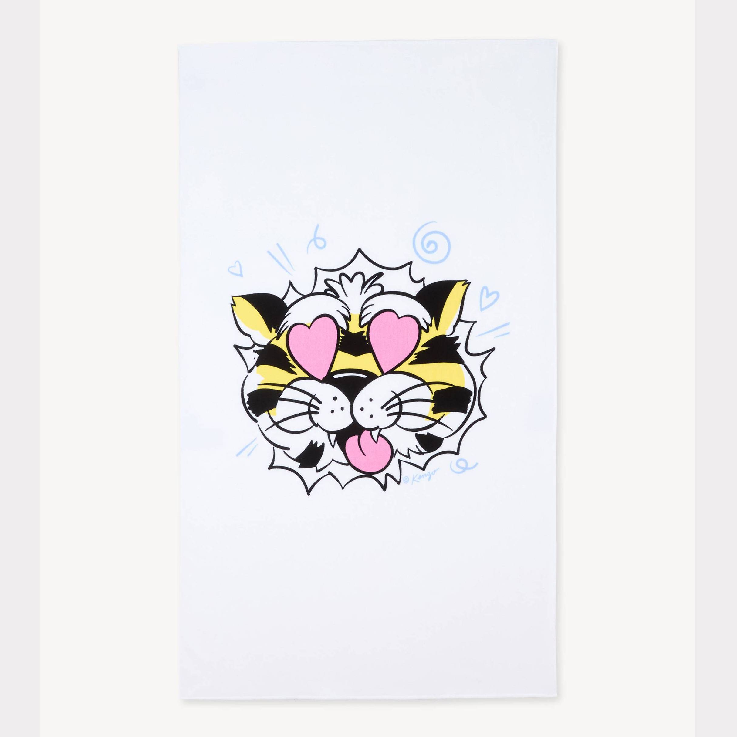 KENZO 'Kenzo Wild Tiger' Velvet Beach Towel, White, - Mens