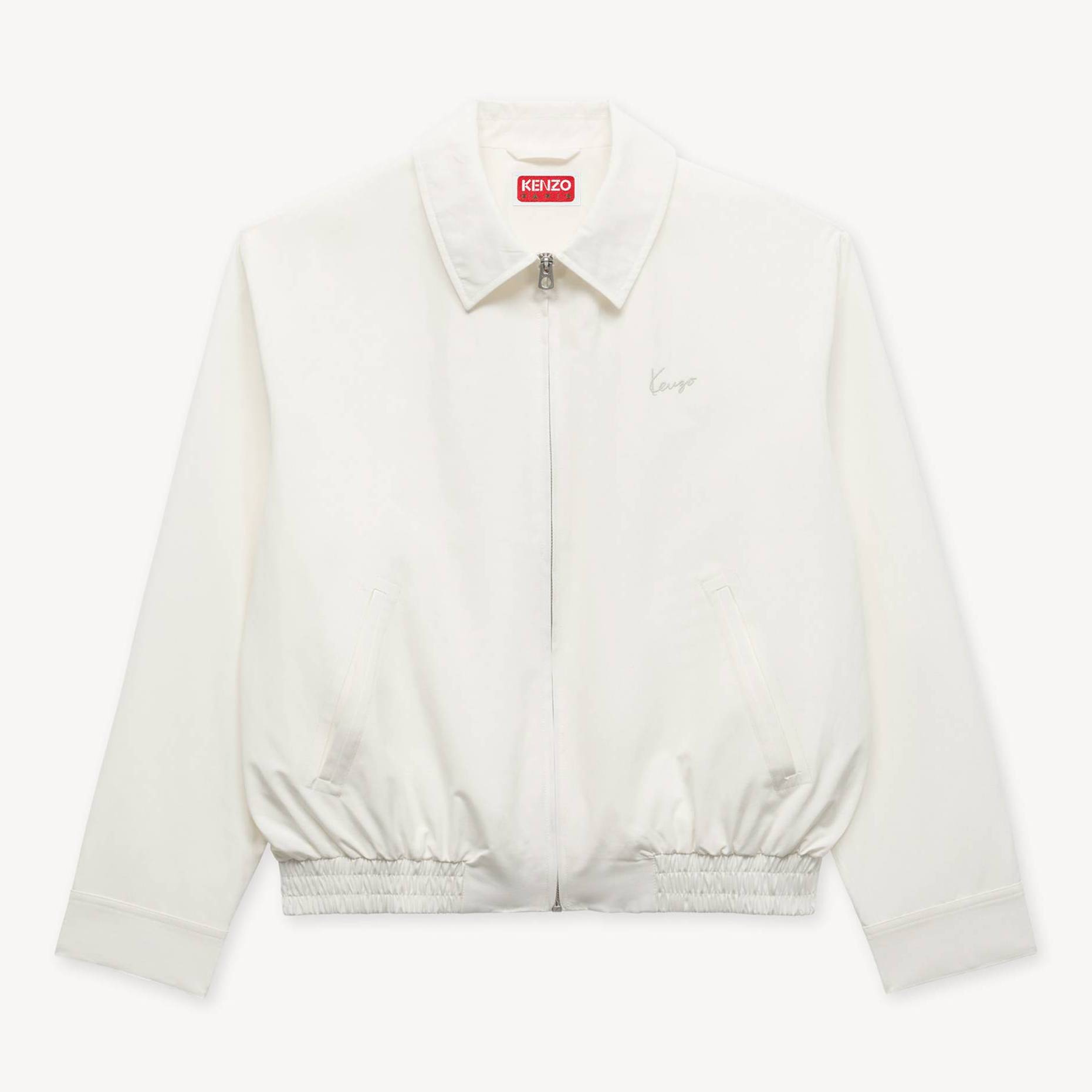 KENZO 'Kenzo Signature' Coach Jacket, Off White, Womens , M