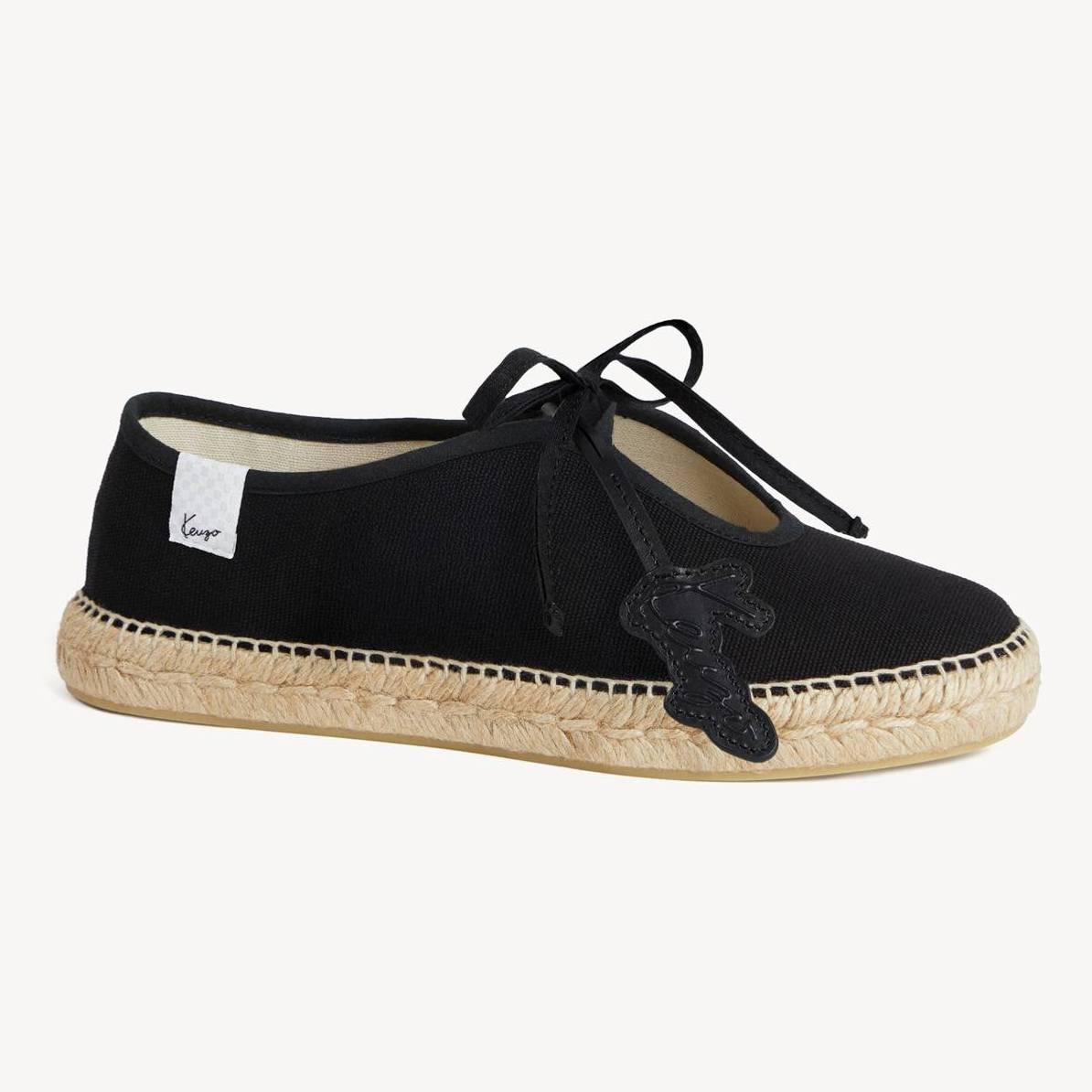 KENZO Espadrilles In Canvas, Woman, Black, Size 39, Cotton EU