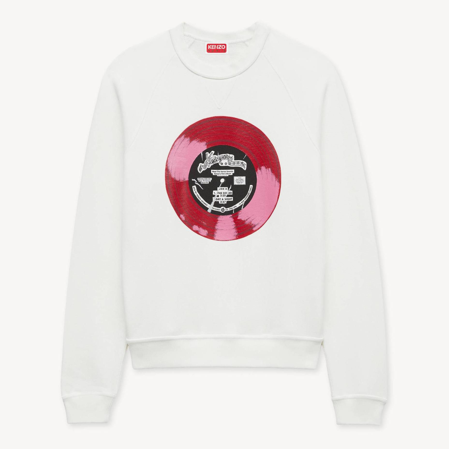 KENZO Sudadera De Algodón 'Kenzo Sounds', Mujer, Blanco Hueso, Xl