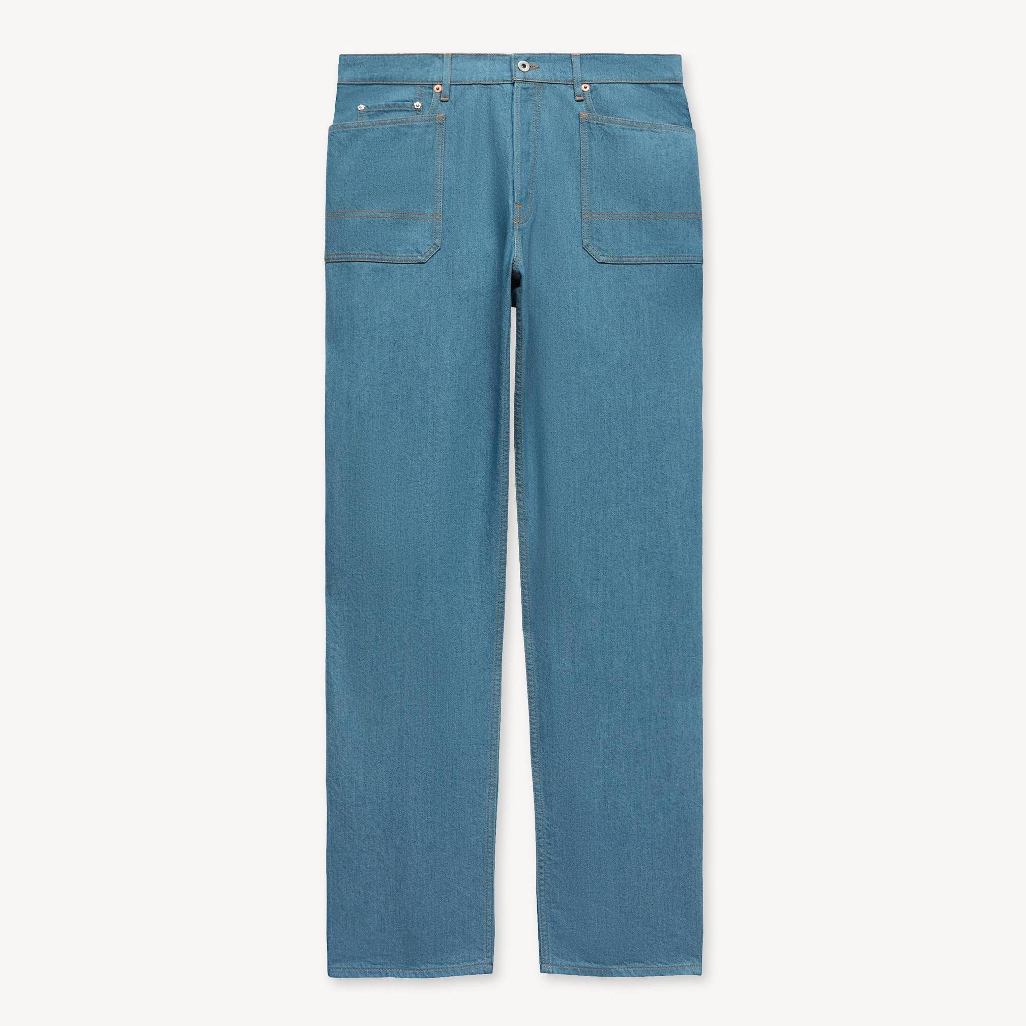 KENZO Vaqueros Cargo Corte Monkey De Denim Japonés, Hombre, Rinse Blue Denim, 30