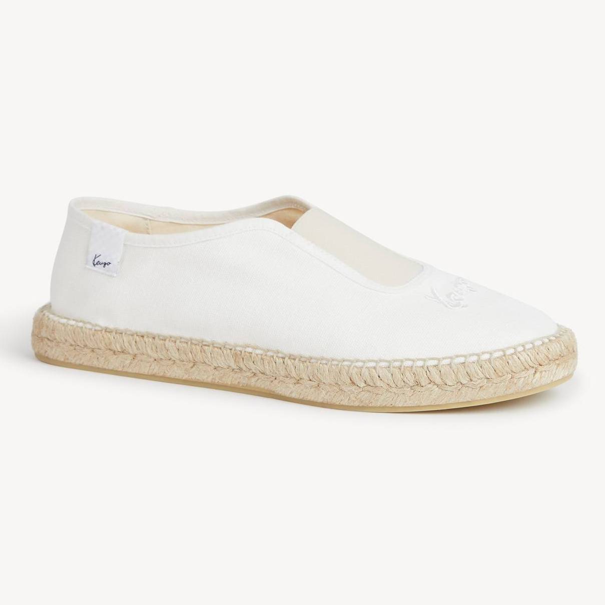KENZO Alpargatas De Lona, Hombre, Blanco, 40