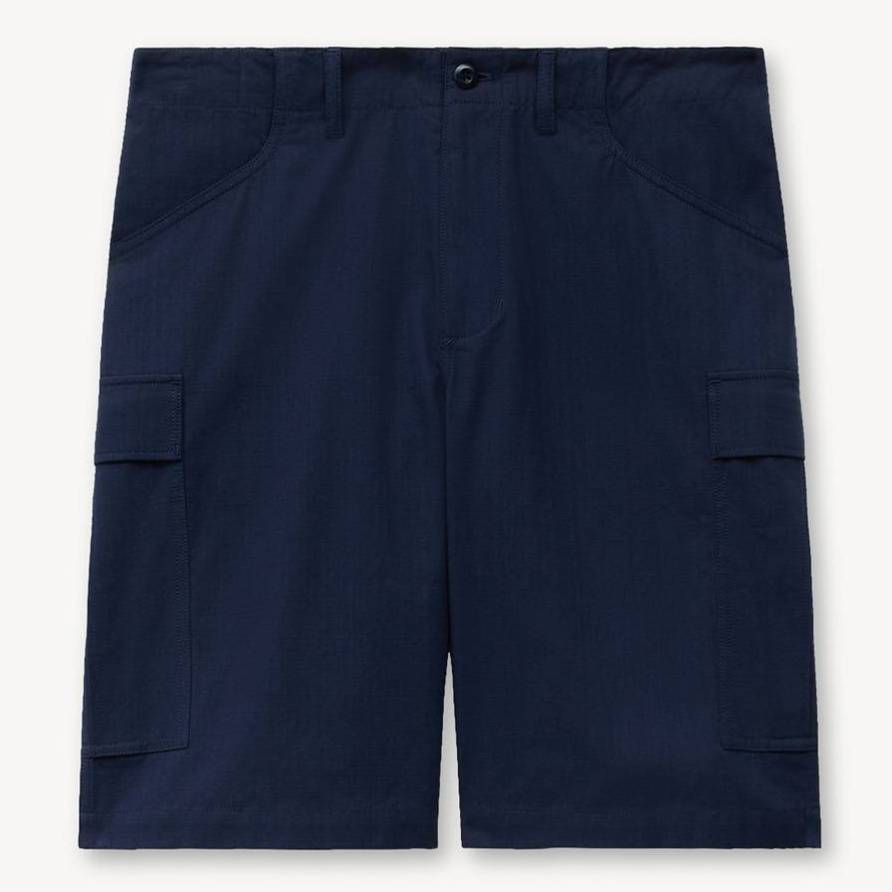 KENZO ' Varsity' Cargo Shorts , Man, Navy Blue, Size 46, Cotton