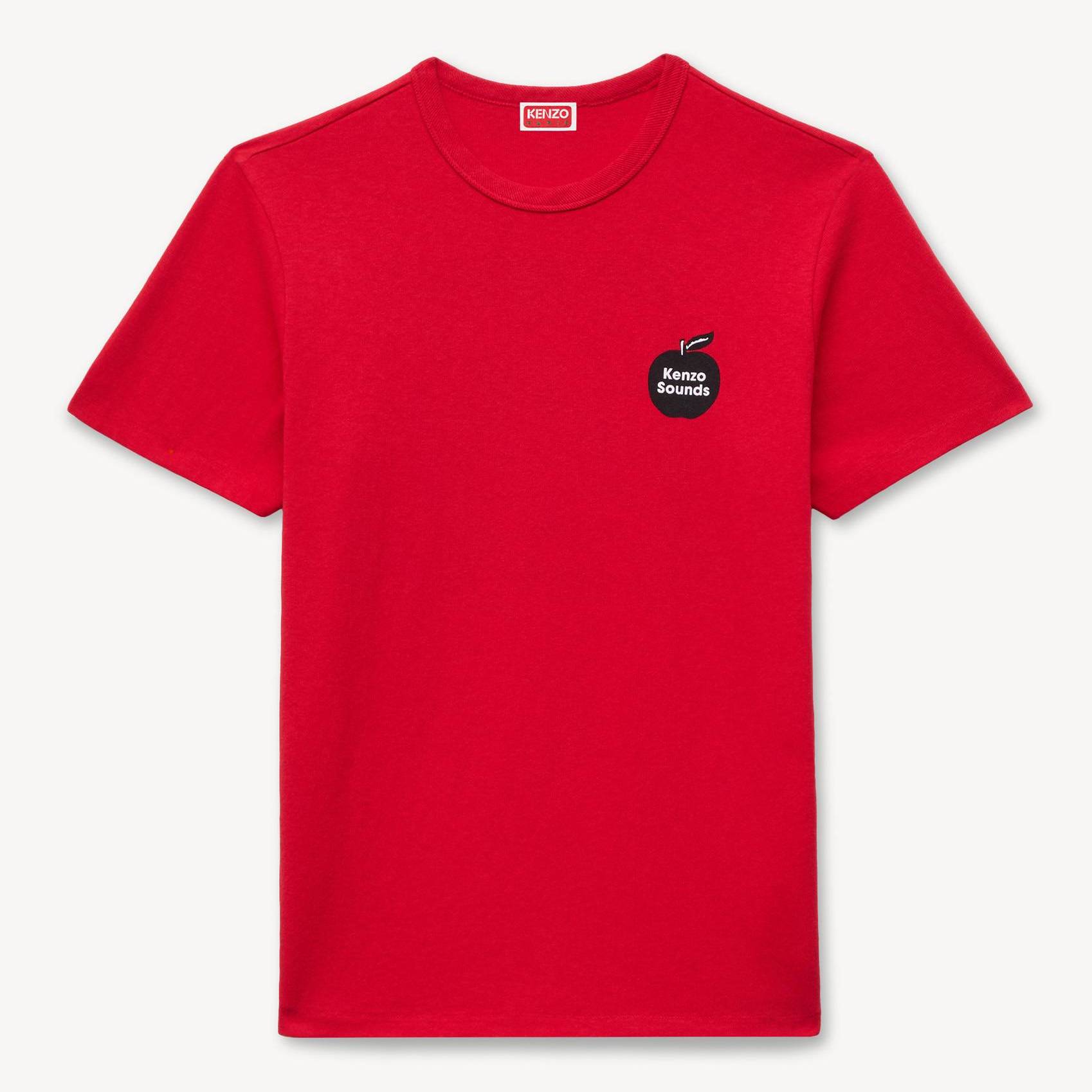 KENZO ' Sounds' Slim T-shirt , Man, Cherry Red, Size M, Cotton