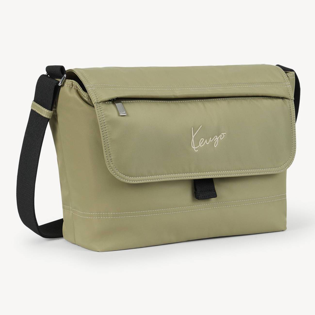 KENZO 'Kenzo Signature' Messenger Bag Khaki Mens - Size One