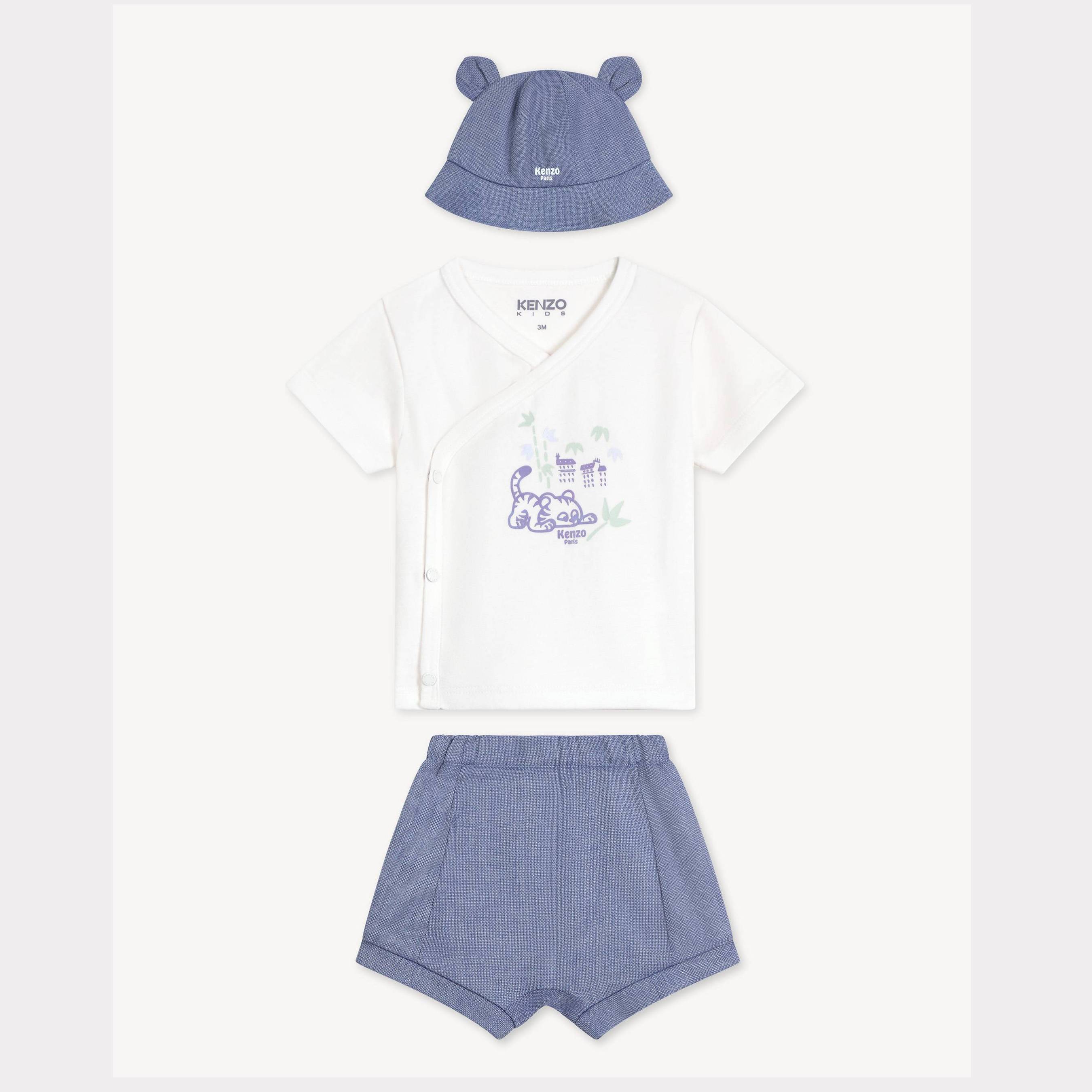 KENZO Kids Newborn Set Misty Grey Unisex - Size 3m