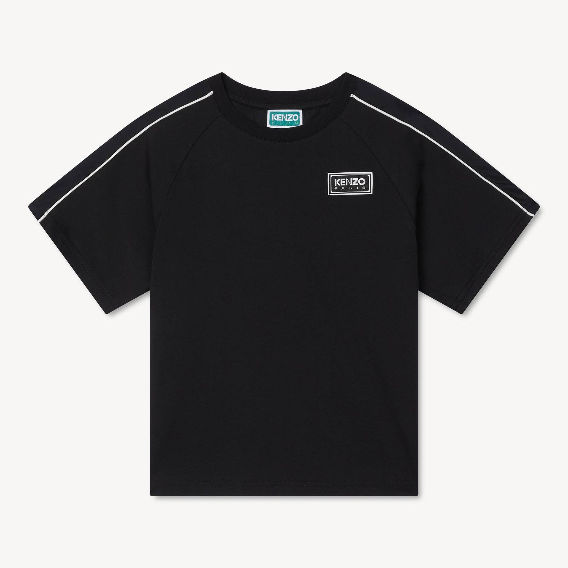 KENZO Enfants T-shirt En Coton Et Nylon Noir Kids - Taille 10a