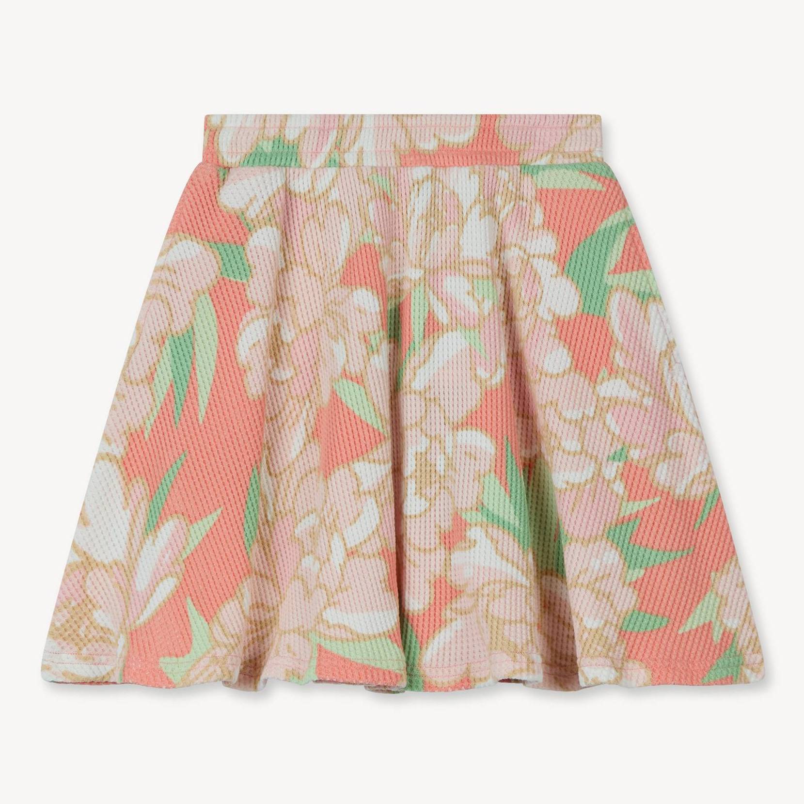 KENZO Kids 'Eden Jungle' Skater Skirt In French Terry, Pastel Pink, Girls, 12Yrs