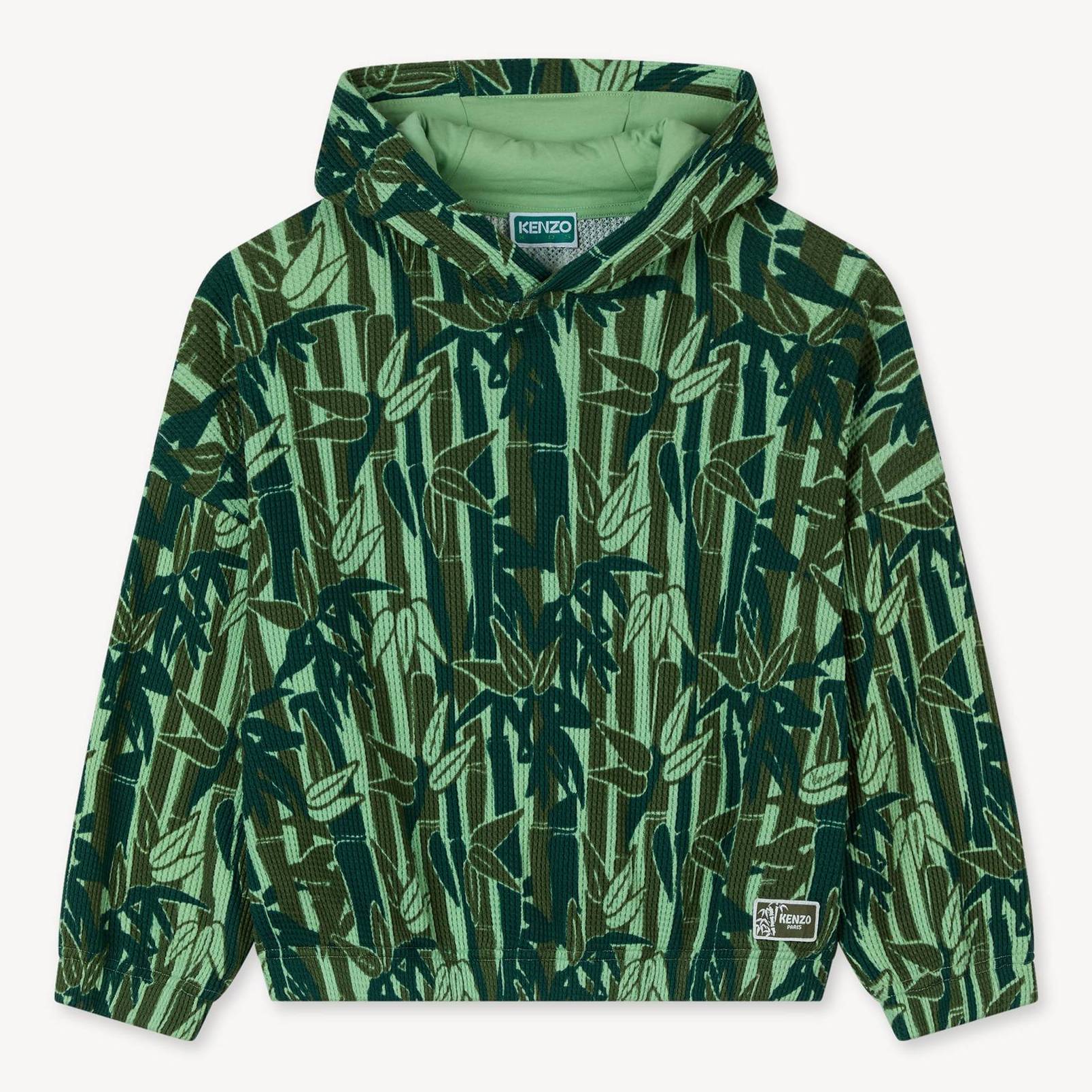 KENZO Kids 'Eden Jungle' Sweatshirt In French Terry, Kids, Khaki, Size 8Yrs, Cotton