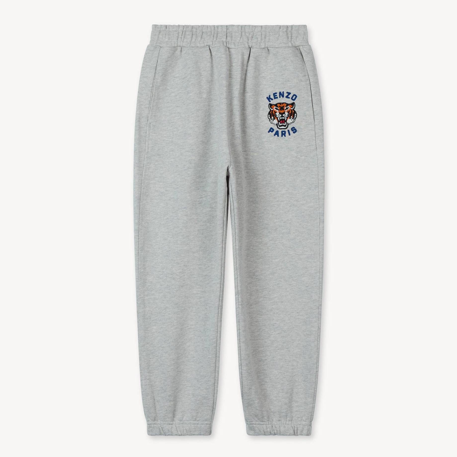 KENZO Enfants Pantalon De Jogging En Molleton, Unisex, Gris, Taille , 8a