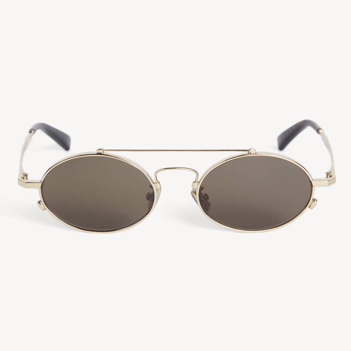 KENZO Unisex Sunglasses, Man, Gold, Metal